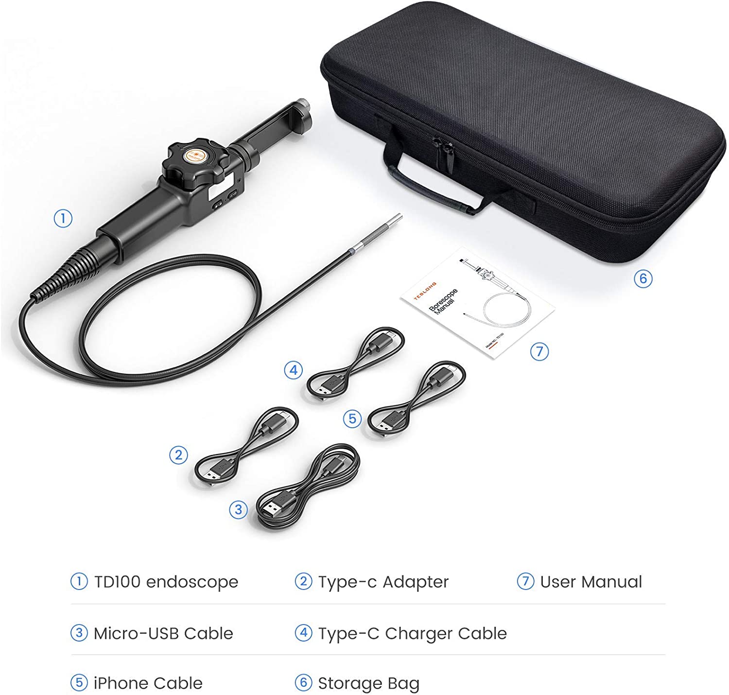 Professional TwoWay Articulating Endoscope Steering Industrial Endoscope With Diameter Probe For IP 6
