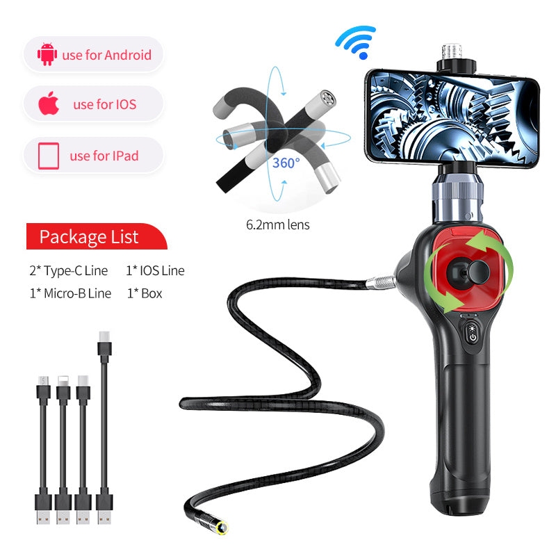 Professional TwoWay Articulating Endoscope Steering Industrial Endoscope With Diameter Probe For IP 1