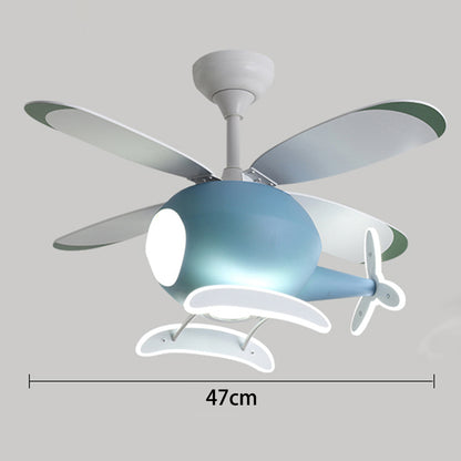 42 inch Modern Ceiling Fan with Light, 3-Color Temperature LED and Remote Control for Childrens Bedroom, Dining Room