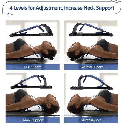 Adjustable Back Stretcher With MultiLevel Lumbar Support And Massage Points 4