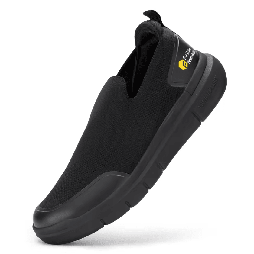FitVille Mens Extra Wide Walking Shoes For Plantar Fasciitis And Foot Pain Relief 3