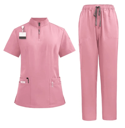 Professional Women Scrub Set Medical Uniform With Pants And Top 3