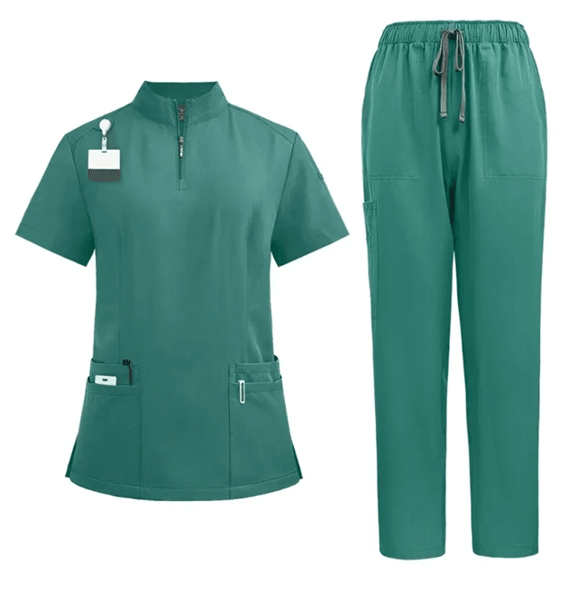 Professional Women Scrub Set Medical Uniform With Pants And Top 5