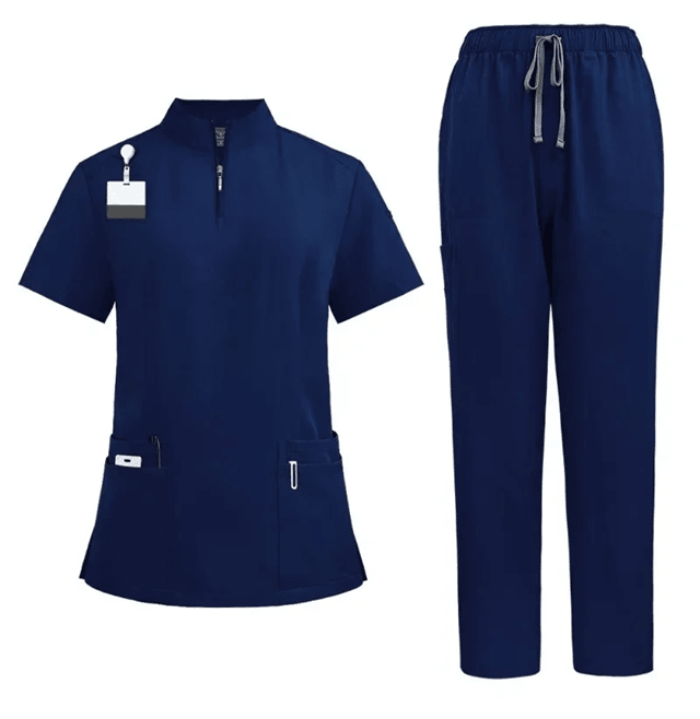 Professional Women Scrub Set Medical Uniform With Pants And Top 7