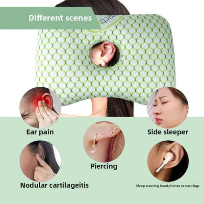Bamboo Fiber Side Sleeping Ear Pillow For Better Comfort 1