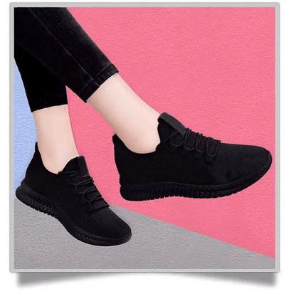 Womens Breathable Platform Sneakers Non Slip Casual Running Shoes 2
