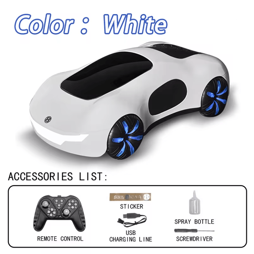 RC Sports Car With Dual Spray Sound And Light Four Wheel Drive Toy For Kids 3