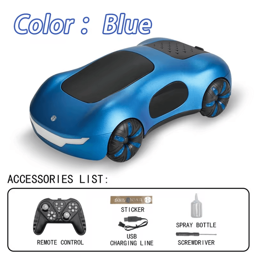 RC Sports Car With Dual Spray Sound And Light Four Wheel Drive Toy For Kids 4