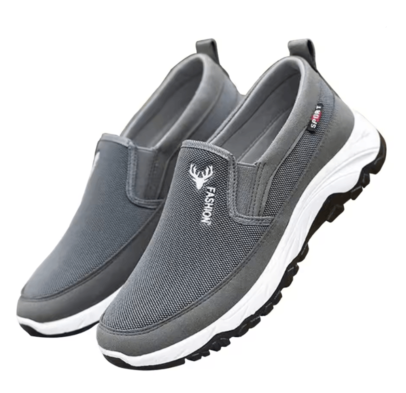 Mens Orthopedic Slip On Walking Shoes Breathable Casual Travel Loafers 5
