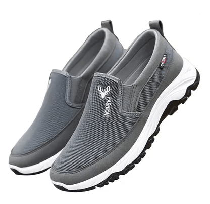 Mens Orthopedic Slip On Walking Shoes Breathable Casual Travel Loafers 5