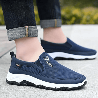 Mens Orthopedic Slip On Walking Shoes Breathable Casual Travel Loafers
