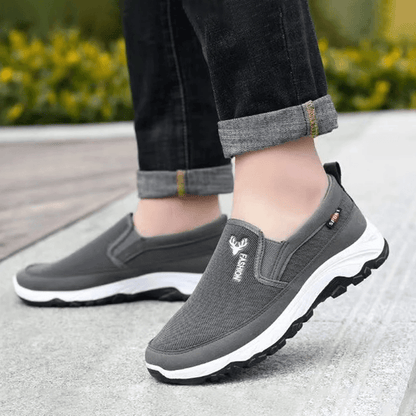 Mens Orthopedic Slip On Walking Shoes Breathable Casual Travel Loafers 1