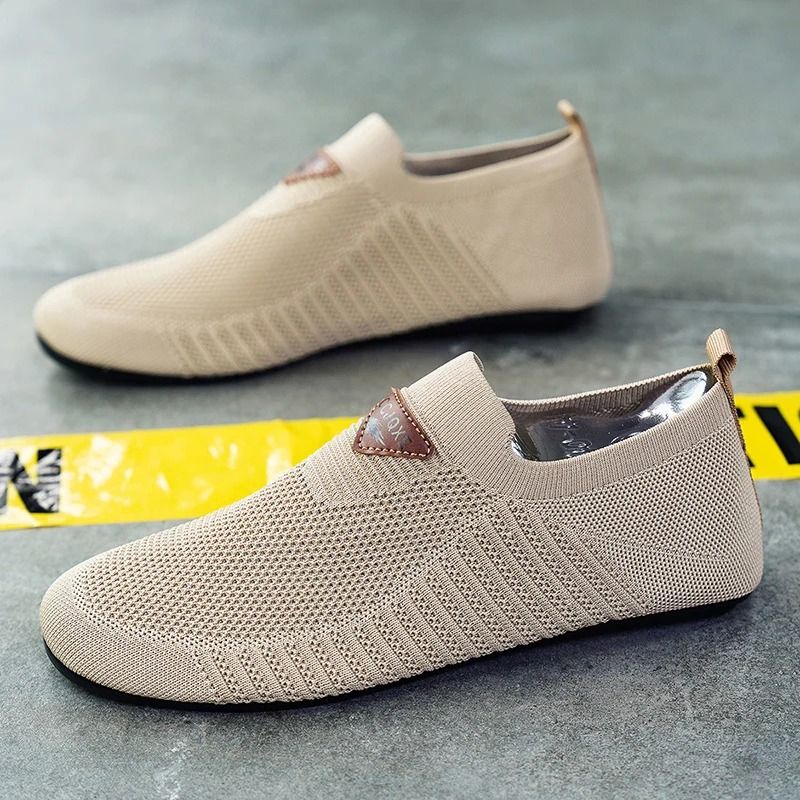 Mens Breathable Mesh Loafers Lightweight Slip On Driving Moccasins Casual Walking Shoes 1