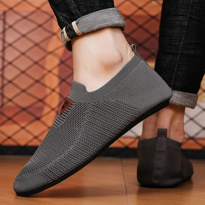 Mens Breathable Mesh Loafers Lightweight Slip On Driving Moccasins Casual Walking Shoes 5