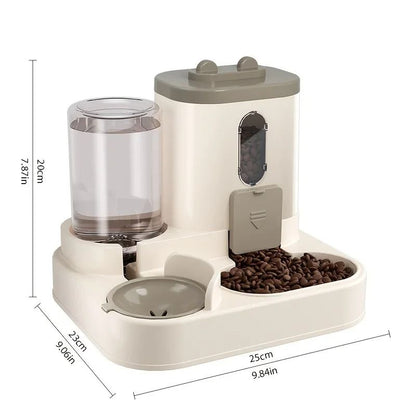 Automatic Cat Food And Water Dispenser Combo 1