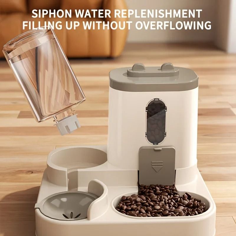 Automatic Cat Food And Water Dispenser Combo 2