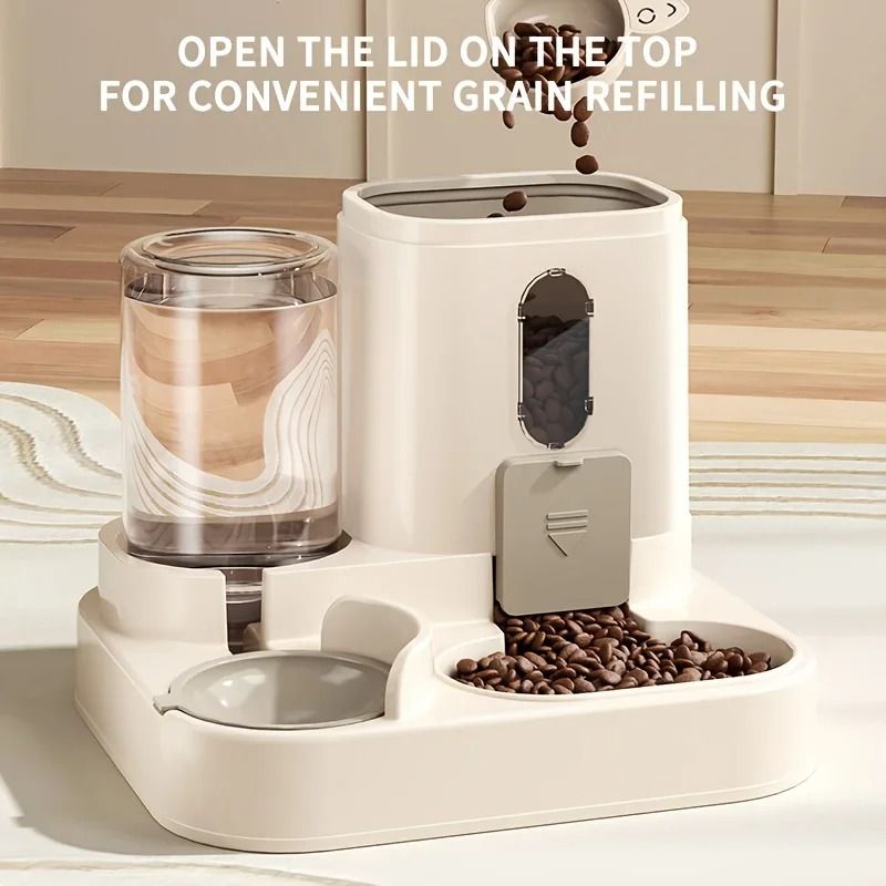 Automatic Cat Food And Water Dispenser Combo 3