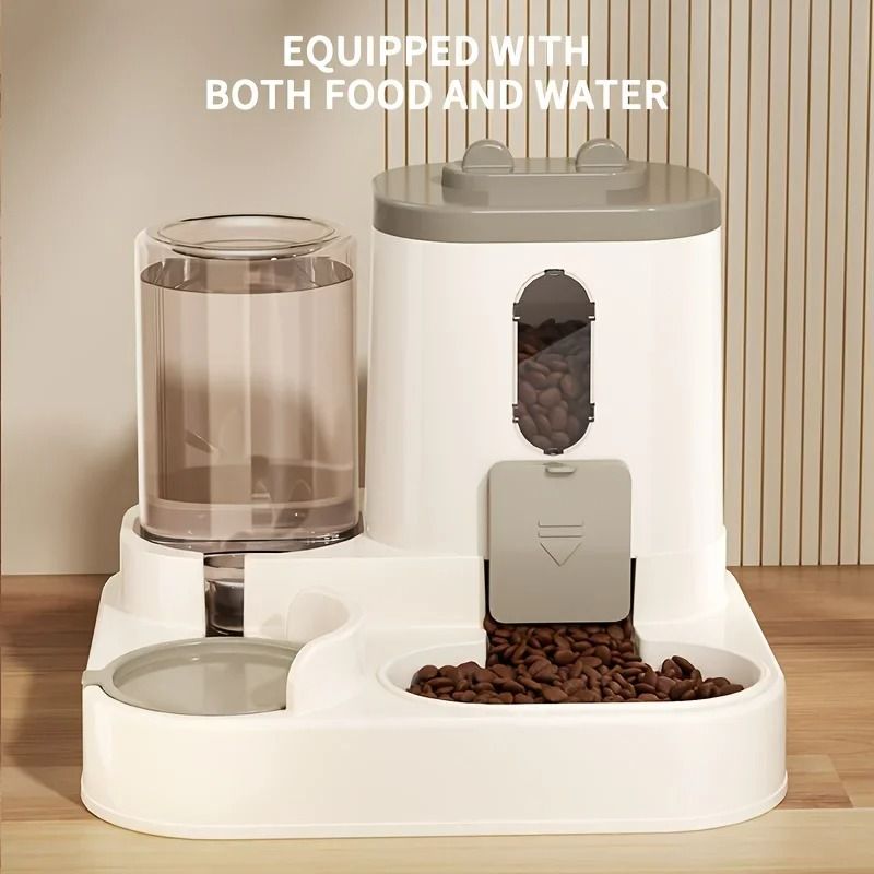 Automatic Cat Food And Water Dispenser Combo 4