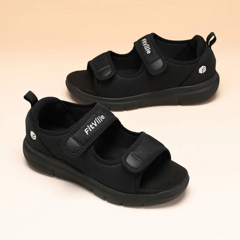 Men Orthopedic Sandals with Arch Support Wide Fit Breathable Lightweight Pain Relief Walking Shoes
