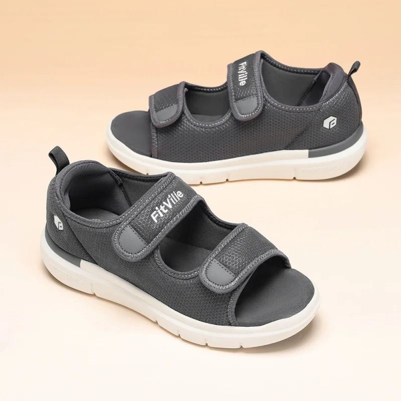 Men Orthopedic Sandals With Arch Support Wide Fit Breathable Lightweight Pain Relief Walking Shoes 2