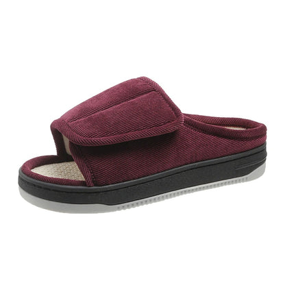 Men Women Diabetic Slippers Adjustable Open Toe Swollen Feet Shoes With Non Slip Sole 9