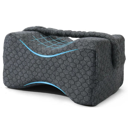 Memory Foam Knee Pillow With Adjustable Straps For Side Sleepers 6