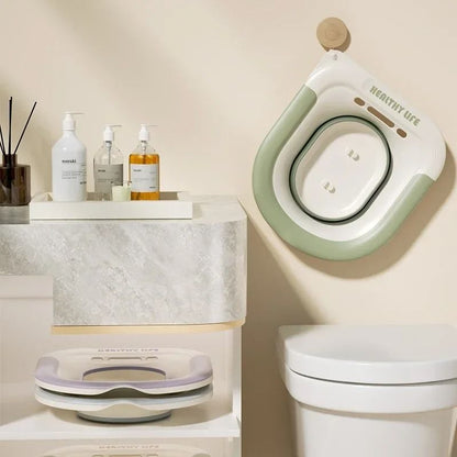 Foldable Toilet Sit Bath Basin for Pregnancy and Hemorrhoid Relief