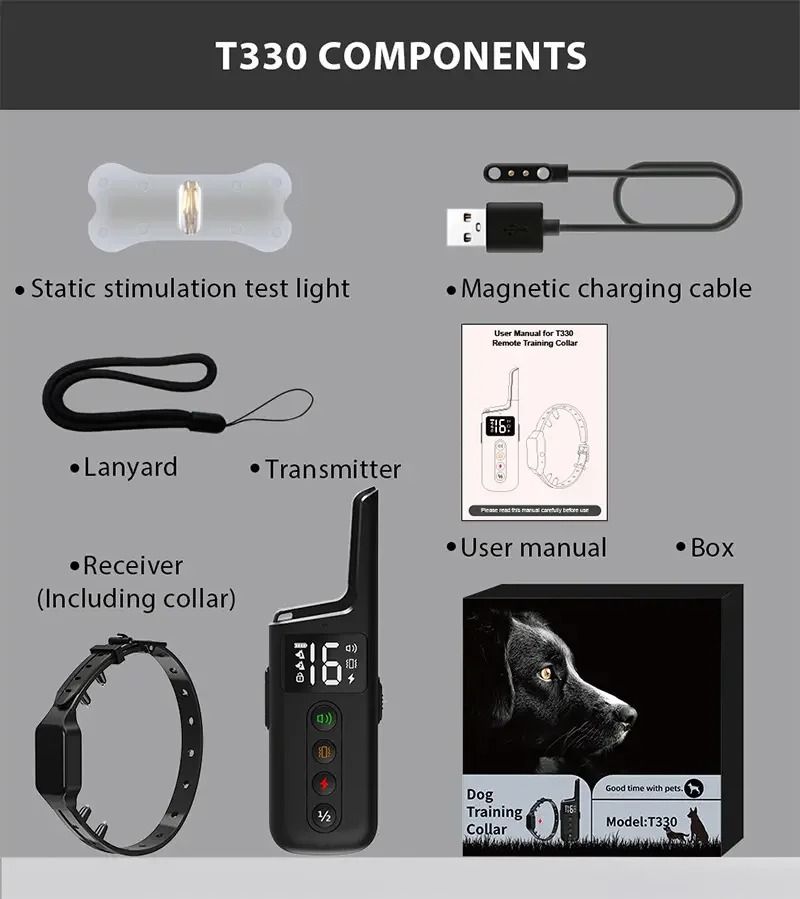 Dog Training Collar With 1000ft Range And 3 Training Modes 5