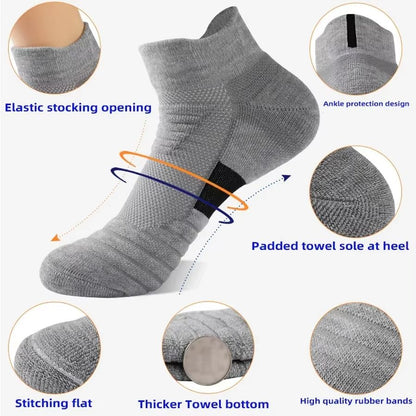 AntiSlip Football Socks For Men  Breathable Cotton Sport Socks For Soccer Basketball  Training 2