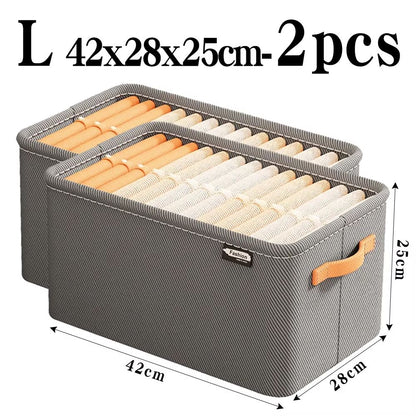 Thickened Clothes Organizer Box  Wardrobe Storage Solution For Jeans Pants Sweaters  Drawers 16
