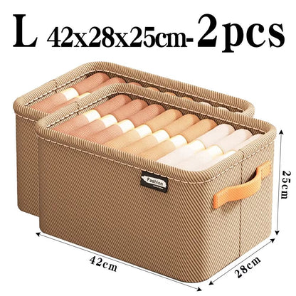 Thickened Clothes Organizer Box  Wardrobe Storage Solution For Jeans Pants Sweaters  Drawers 17