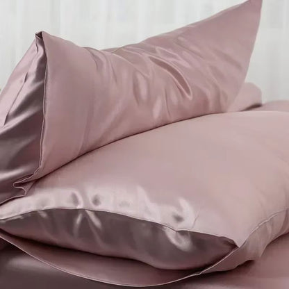 100% Natural Mulberry Silk Pillowcase – Luxury Real Silk Bedding for Hair & Skin Protection