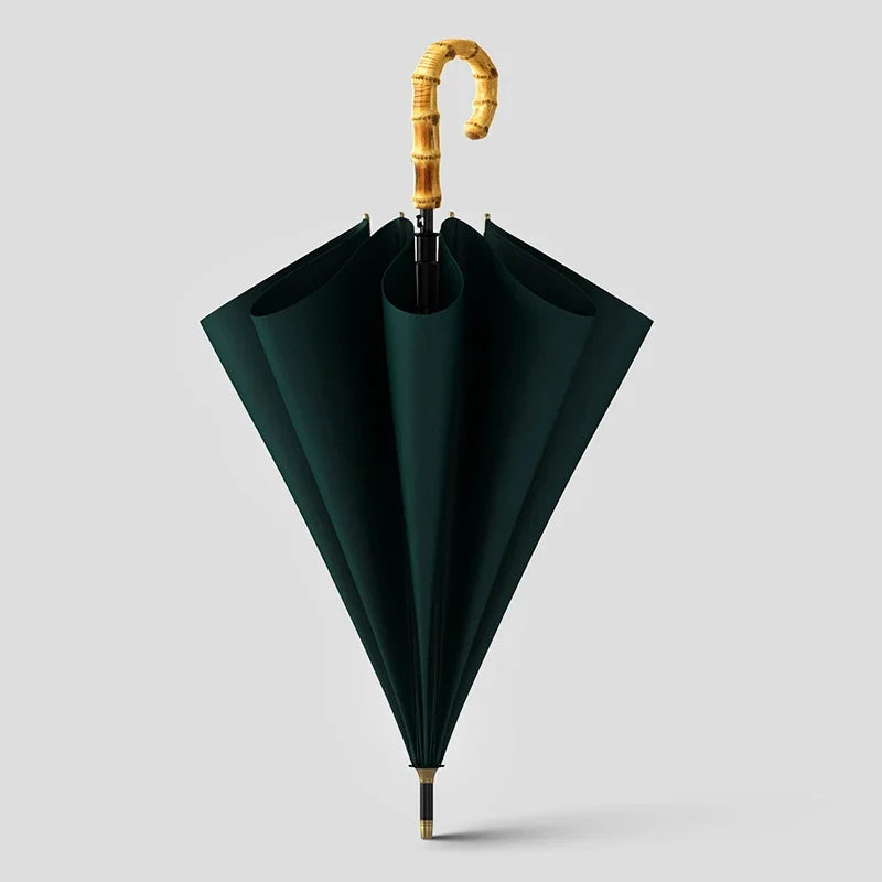 OLYCAT Large Windproof Golf Umbrella - 122cm Luxury Designer Rain Umbrella for Men with Bamboo-Inspired Cantilever Desig