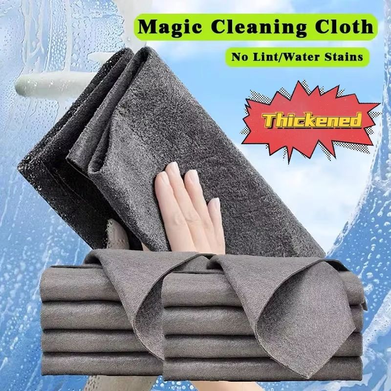 Thickened Magic Cleaning Cloth – Reusable Streak-Free Glass & Window Wiping Rag for Kitchen and Home