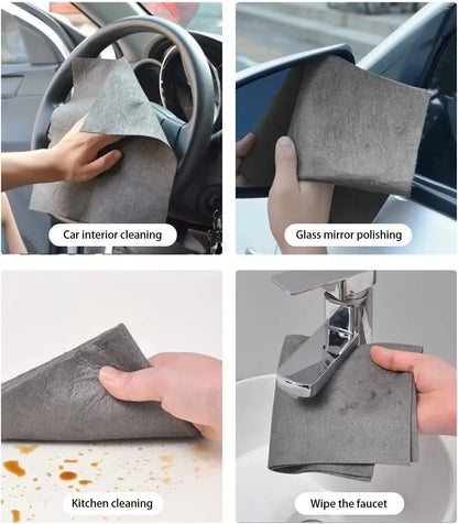 Thickened Magic Cleaning Cloth  Reusable StreakFree Glass  Window Wiping Rag For Kitchen And Home 4