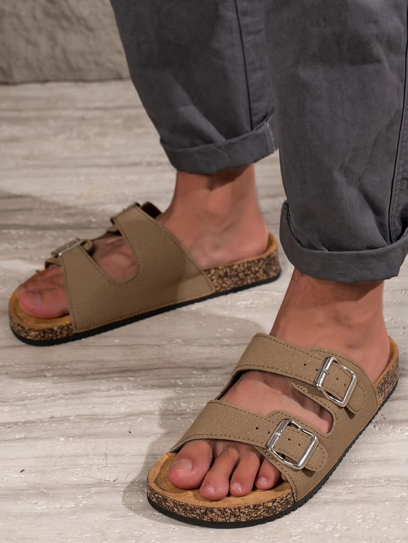 Mens Waterproof NonSlip Slippers  Fashionable SlipOn Indoor  Outdoor Comfort Sandals 1