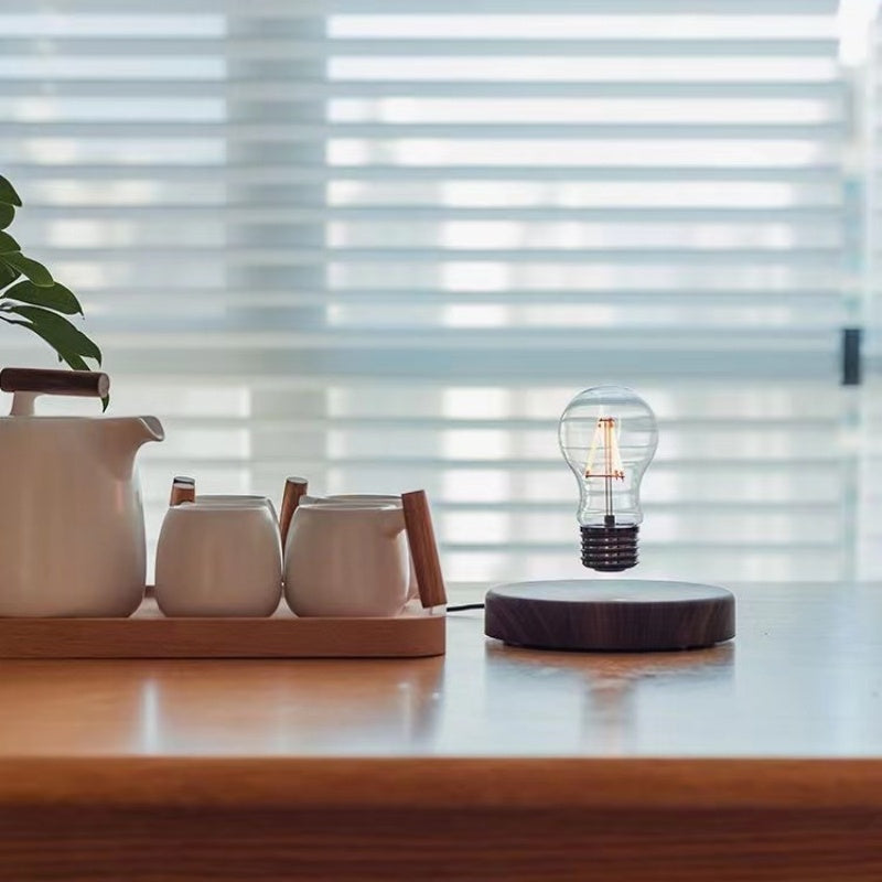 Floating Glass LED Bulb Magnetic Levitation Lamp Modern Home Office Desk Decoration Unique Birthday 3