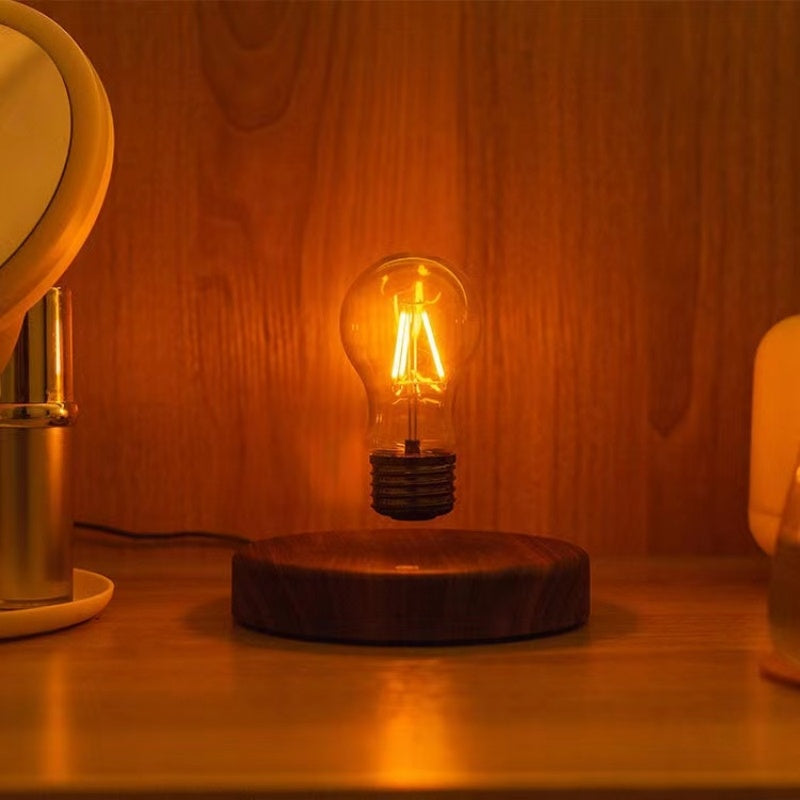 Floating Glass LED Bulb Magnetic Levitation Lamp Modern Home Office Desk Decoration Unique Birthday 4