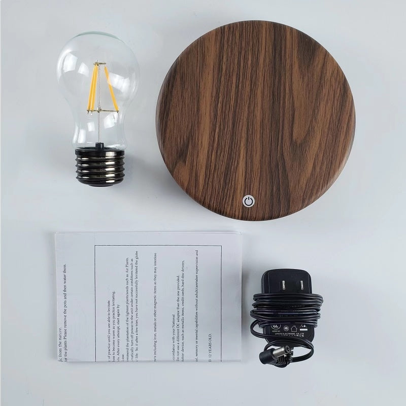 Floating Glass LED Bulb Magnetic Levitation Lamp Modern Home Office Desk Decoration Unique Birthday 6