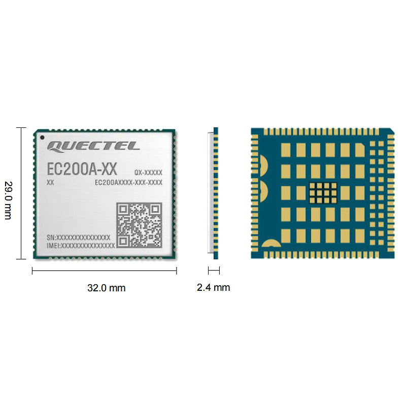 New Original Quectel EC200A-EU LTE Cat4 MINI PCIE Module, Global LTE Support, Compatible with EC25-E, EC21-E, UC200A