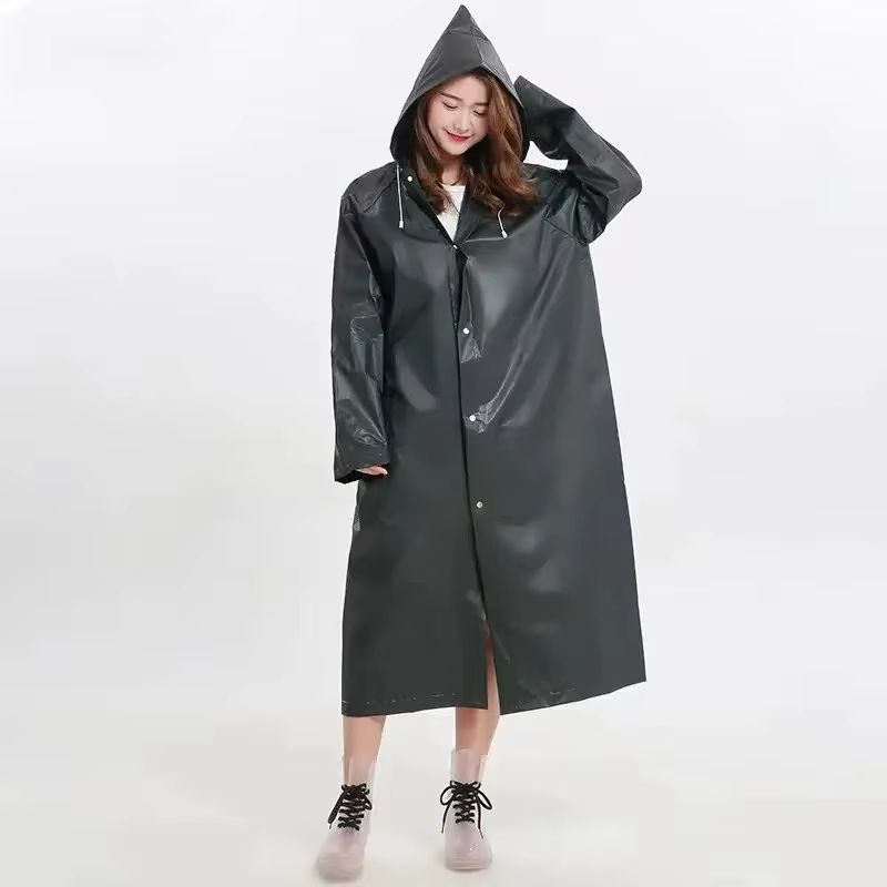 Unisex EVA Raincoat  Thickened Waterproof Rainwear Suit For Men  Women Camping  Outdoor Use 1