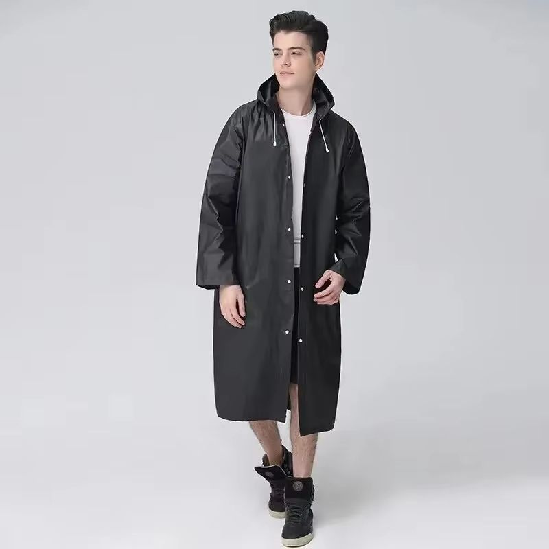Unisex EVA Raincoat  Thickened Waterproof Rainwear Suit For Men  Women Camping  Outdoor Use 2