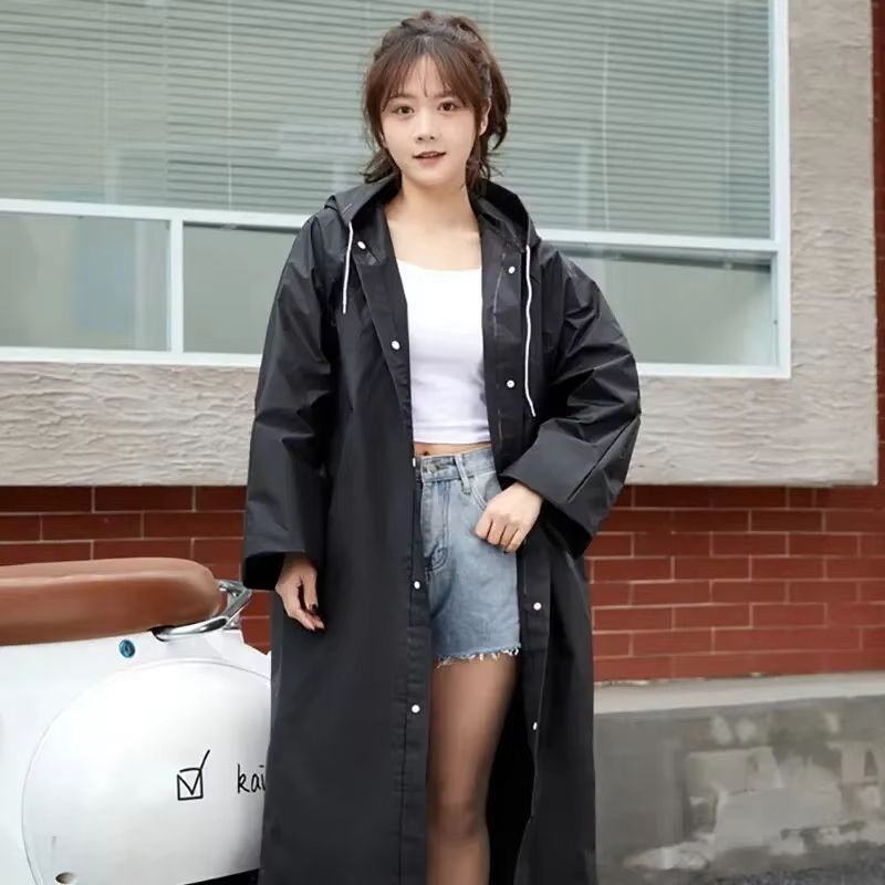 Unisex EVA Raincoat  Thickened Waterproof Rainwear Suit For Men  Women Camping  Outdoor Use 3
