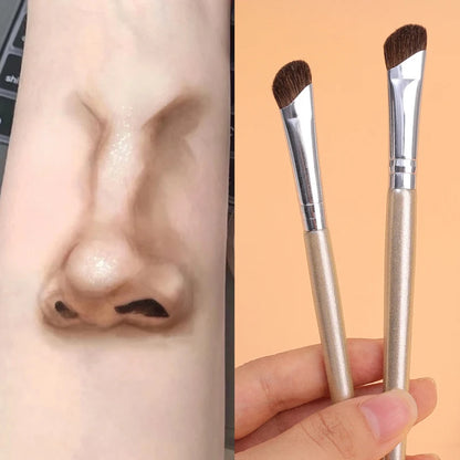 Professional Nose Contouring Brushes, Flat Angled Nose Shadow Makeup Brushes, Soft Eyeshadow Beauty Cosmetics Tools