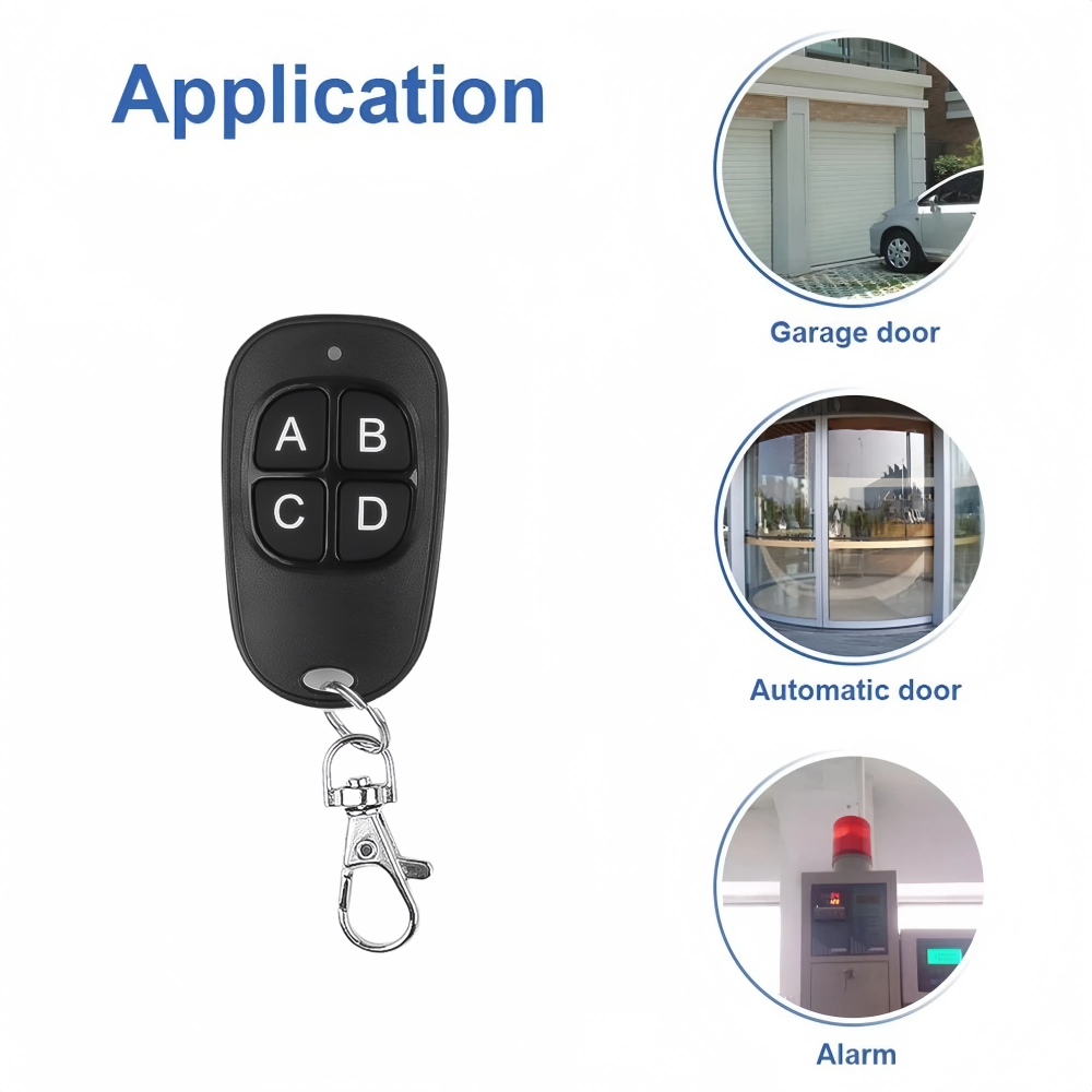 50pcs 433MHz Copy Remote Control, Electric Garage Door Opener Remote Duplicator, Clone Cloning Code Controller for Gates