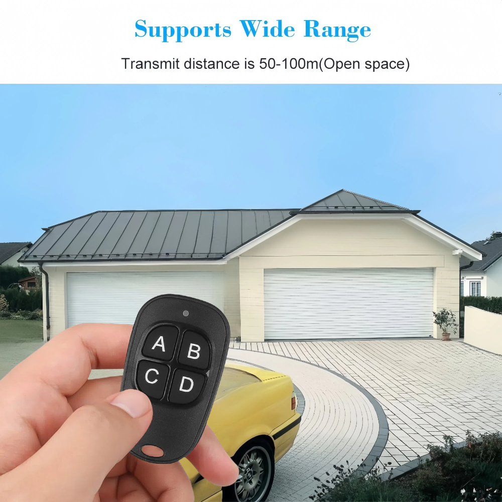 50pcs 433MHz Copy Remote Control, Electric Garage Door Opener Remote Duplicator, Clone Cloning Code Controller for Gates