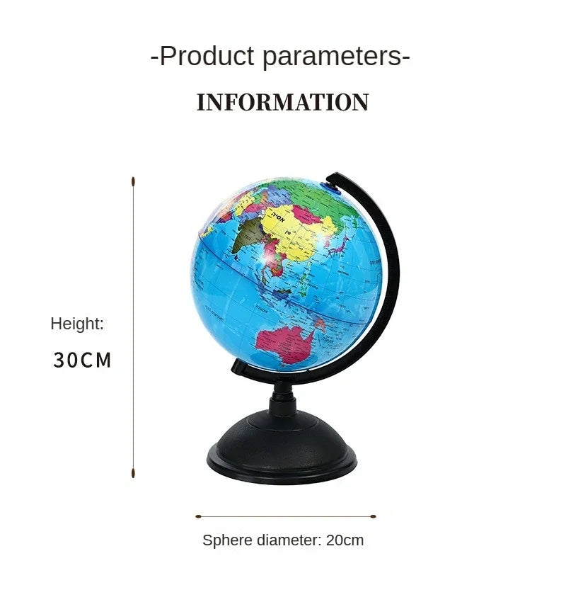 Jewish Character Desktop Rotating Teaching Earth Globe Hebrew World Terrestrial Globe For Classroom 3