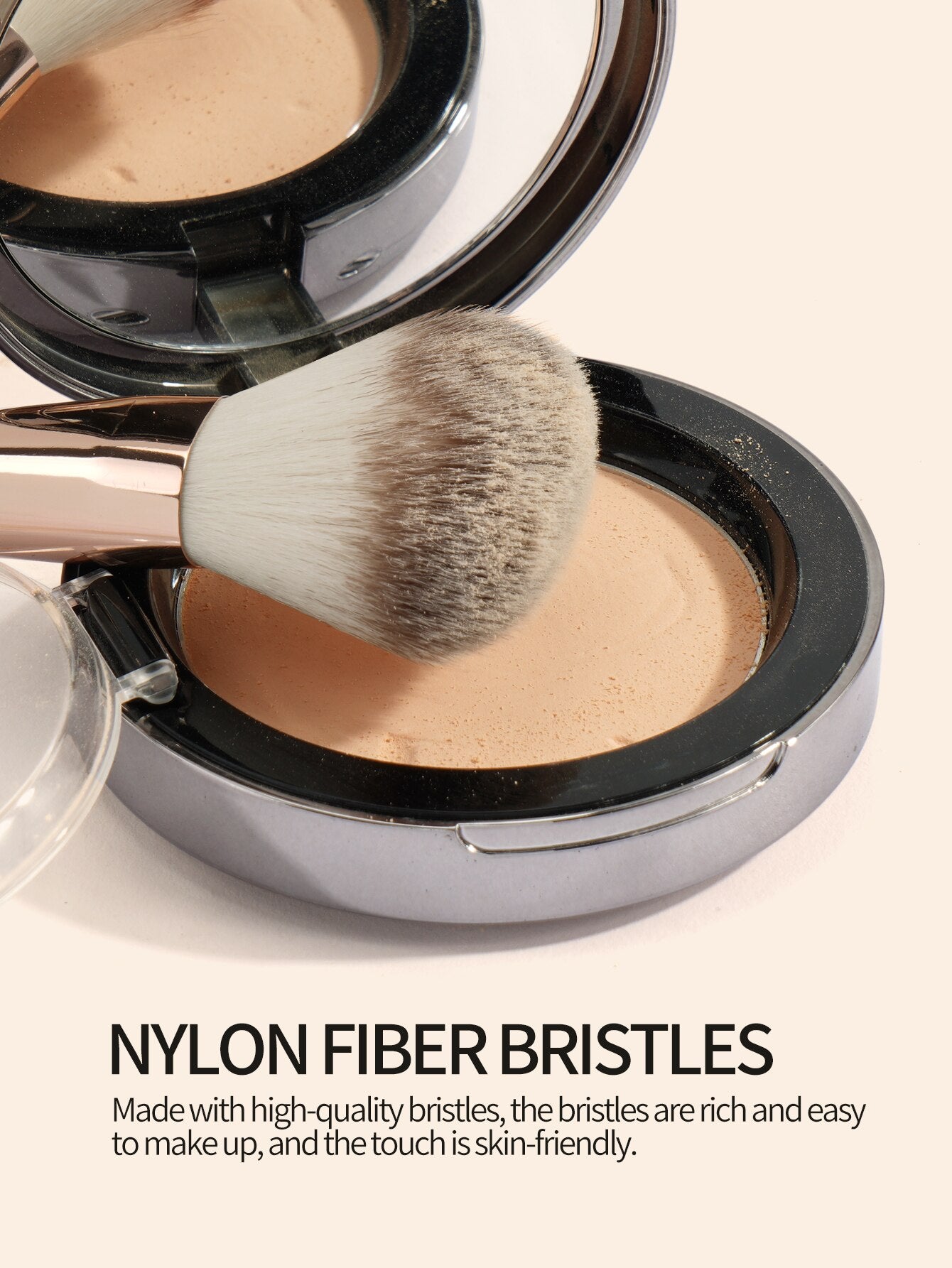 Maange 3 Piece Makeup Brush Kit, Professional Foundation Concealer Powder Blush Bronzer Brush, Soft Bristle Beauty Tools