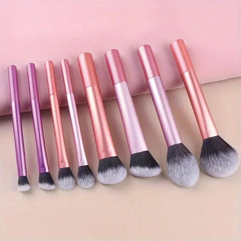 Professional Makeup Brush Set Black Glossy Tool Kit, Powder, Blush, Contouring, Eyeshadow Makeup Brushes