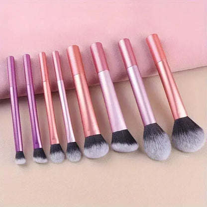 Professional Makeup Brush Set Black Glossy Tool Kit, Powder, Blush, Contouring, Eyeshadow Makeup Brushes